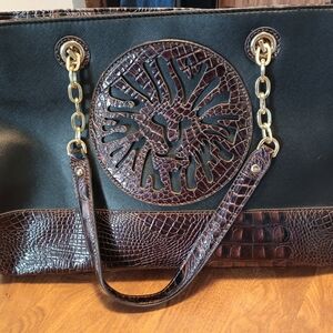 Elegant Black and Brown Tote Bag